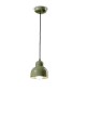 Lampa wisząca pojedyncza ceramiczna Ferroluce C2611 Verde Salvia Berimbau Deco