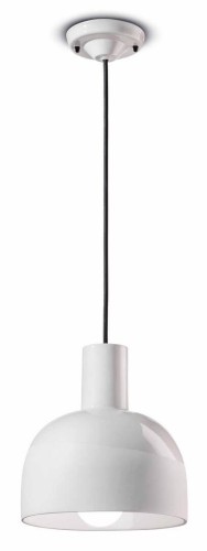Lampa wisząca ceramiczna Ferroluce C2400 Bianco Grezzo Caxixi Deco