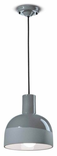 Lampa wisząca ceramiczna Ferroluce C2400 Grigio Castello Caxixi Deco