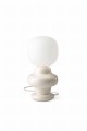 Lampa stołowa designerska ceramiczna Ferroluce C2680 Crema Copacabana Deco