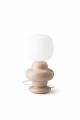 Lampa stołowa designerska ceramiczna Ferroluce C2680 Grigio Sabbia Copacabana Deco