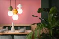 Lampa wisząca ceramiczna Ferroluce C2681 Crema Copacabana Deco