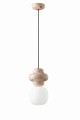 Lampa wisząca ceramiczna Ferroluce C2681 Grigio Sabbia Copacabana Deco