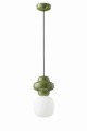 Lampa wisząca ceramiczna Ferroluce C2681 Verde Salvia Copacabana Deco