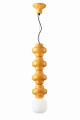 Lampa wisząca ceramiczna designerska Ferroluce C2682 Giallo Copacabana Deco