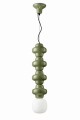 Lampa wisząca ceramiczna designerska Ferroluce C2682 Verde Salvia Copacabana Deco