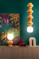 Lampa wisząca ceramiczna designerska Ferroluce C2682 Verde Salvia Copacabana Deco