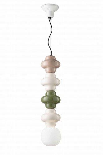 Lampa wisząca ceramiczna designerska Ferroluce C2684 Mix Copacabana Deco