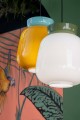 Lampa designerska wisząca Ferroluce C2740 Azzurro+Giallo Corcovado Deco
