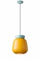 Lampa designerska wisząca Ferroluce C2740 Azzurro+Giallo Corcovado Deco