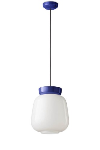 Lampa wisząca Ferroluce C2742 Blu Robot+Bianco Latte Corcovado Deco