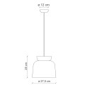 Lampa wisząca ceramiczna Ferroluce C2744 Azzurro+Arancio Poke Corcovado Deco