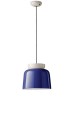 Lampa wisząca ceramiczna Ferroluce C2744 Crema+Blu Robot Corcovado Deco