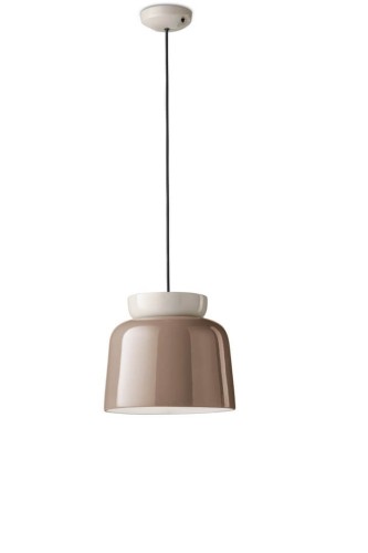 Lampa wisząca ceramiczna Ferroluce C2744 Moka+Crema Corcovado Deco