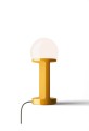 Lamp stołowa ceramiczna szklana Ferroluce C2780 Giallo Habea Deco