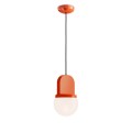 Lampa wisząca ceramiczna szklana Ferroluce C2781 Arancio Volpe Habea Deco