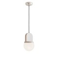 Lampa wisząca ceramiczna szklana Ferroluce C2781 Crema Habea Deco