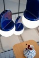 Lampa wisząca ceramiczna szklana Ferroluce C2781 Crema Habea Deco