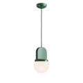 Lampa wisząca ceramiczna szklana Ferroluce C2781 Verde Bali Habea Deco