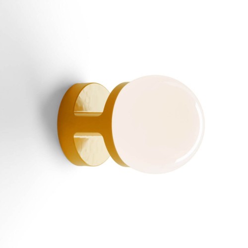 Kinkiet ceramiczny szklany Ferroluce C2782 Giallo Habea Deco