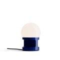 Lampa stołowa ceramiczna szklana Ferroluce C2783 Blu Robot Habea Deco
