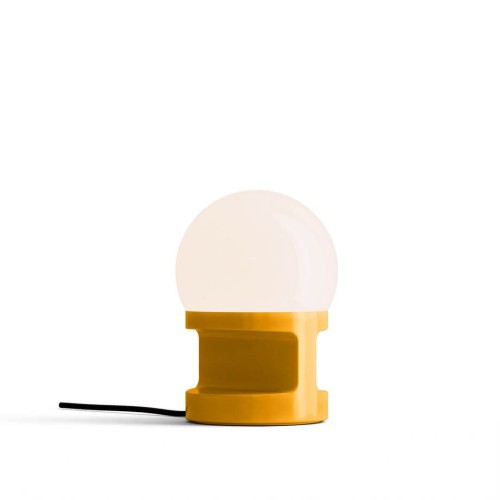 Lampa stołowa ceramiczna szklana Ferroluce C2783 Giallo Habea Deco