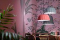 Lampa wisząca ceramiczna matowa Ferroluce C2570 Rosa Corallo Madame Gres Deco