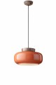 Lampa wisząca ceramiczna Ferroluce C2741 Moka+Arancio Poke Maracana Deco