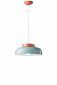 Lampa ceramiczna wisząca Ferroluce C2745 Arancio Poke+Azzurro Maracana Deco