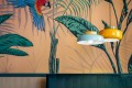 Lampa ceramiczna wisząca Ferroluce C2745 Giallo+Verde Maracana Deco