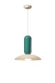 Lampa ceramiczna Ferroluce C2630 Crema+Turchese Pau Deco
