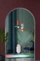 Lampa ceramiczna Ferroluce C2630 Turchese+Arancio Poke Pau Deco