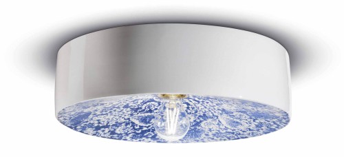 Plafon ceramiczny Ferroluce C1792 Ming Blu PI Deco