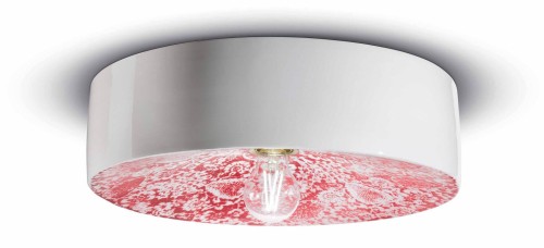 Plafon ceramiczny Ferroluce C1792 Ming Rosso PI Deco