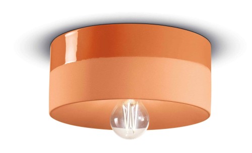 Plafon z ceramiki Ferroluce C1793 Arancio Pesca PI Deco