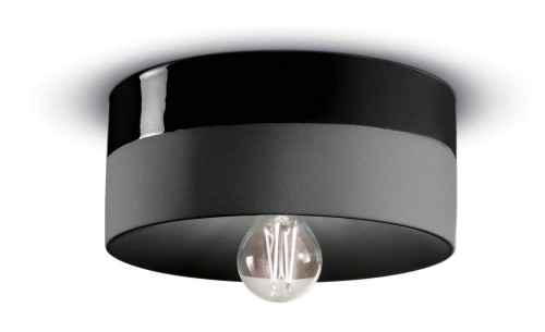 Plafon z ceramiki Ferroluce C1793 Nero Carbone PI Deco