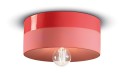 Plafon z ceramiki Ferroluce C1793 Rosso Corallo PI Deco