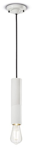 Lampa wisząca ceramiczna mat i blask Ferroluce C2500 Bianco Grezzo PI Deco