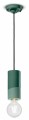 Lampa z ceramiki mat i blask wisząca Ferroluce C2501 Verde Bottiglia PI Deco