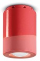 Lampa sufitowa ceramiczna punktowa Ferroluce C985 Rosso Corallo PI Deco
