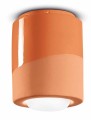 Lampa ceramiczna sufitowa punktowa Ferroluce C986 Arancio Pesca PI Deco