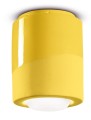 Lampa ceramiczna sufitowa punktowa Ferroluce C986 Giallo Limone PI Deco