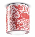 Lampa ceramiczna sufitowa punktowa Ferroluce C986 Ming Rosso PI Deco