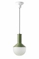 Lampa wisząca z kulistym kloszem Ferroluce C2730 Verde Salvia Selaron Deco