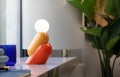 Lampa designerska stołowa Ferroluce C2820 Giallo + Arancio Volpe Tata Deco