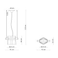 Lampa wisząca z ceramiki Ferroluce C2791 Arancio Volpe + Moka Yakitori Deco