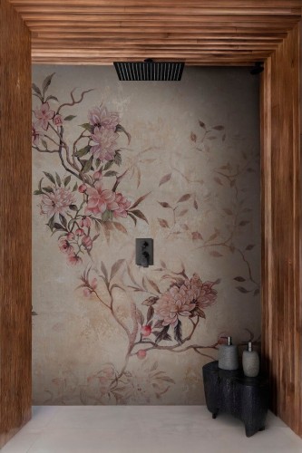 Fototapeta z kwiatami w stylu vintage Wall&Deco WET_DA2501 Dalida WET SYSTEM 2025