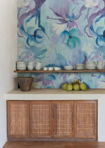 Fototapeta akwarelowa w kwiaty Wall&Deco WET_NA2501 Narciso WET SYSTEM 2025