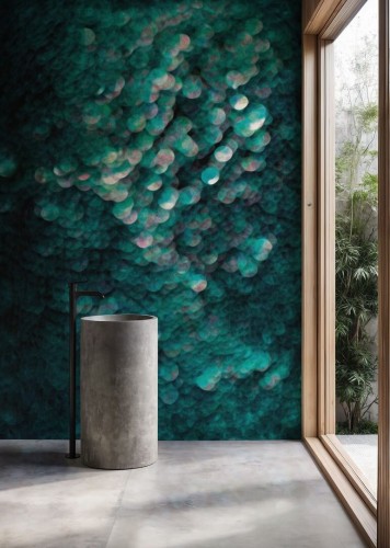 Fototapeta abstrakcyjna inspirowana oceanem Wall&Deco WET_TA2501 Thalassa WET SYSTEM 2025