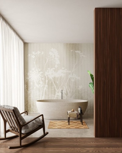 Fototapeta z motywem polnych kwiatów Inkiostro Bianco YUMI INKUIAB2505 Flamenco